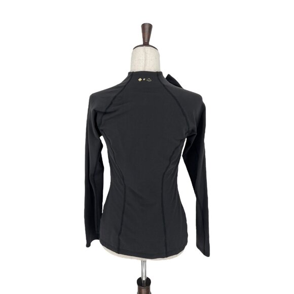 Kate Spade x Beyond Yoga Black Zip Up Neck Bow Jacket | Small - Picture 3 of 6